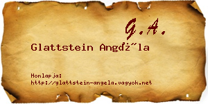 Glattstein Angéla névjegykártya